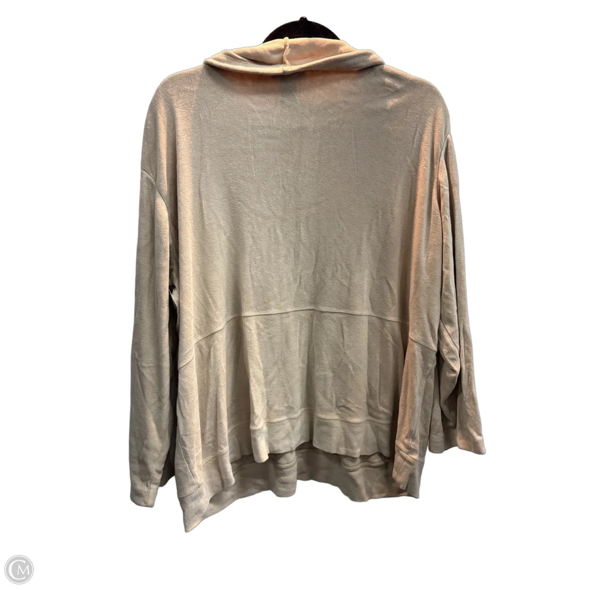 Sweatshirt Collar By Talbots In Beige, Size: 1x