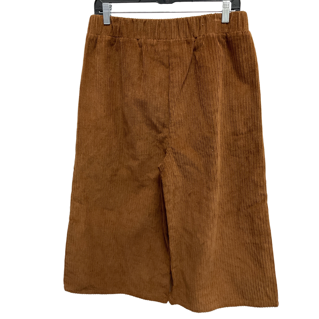 Capris By Cozy In Brown, Size: L