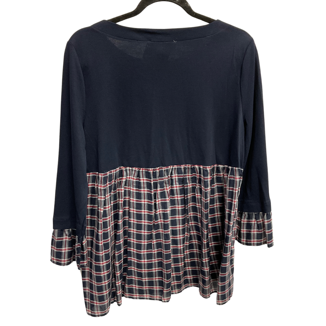 Top Long Sleeve By Loft In Navy, Size: M