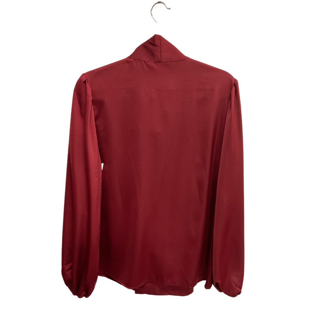 Top Long Sleeve By Shein In Red, Size: L