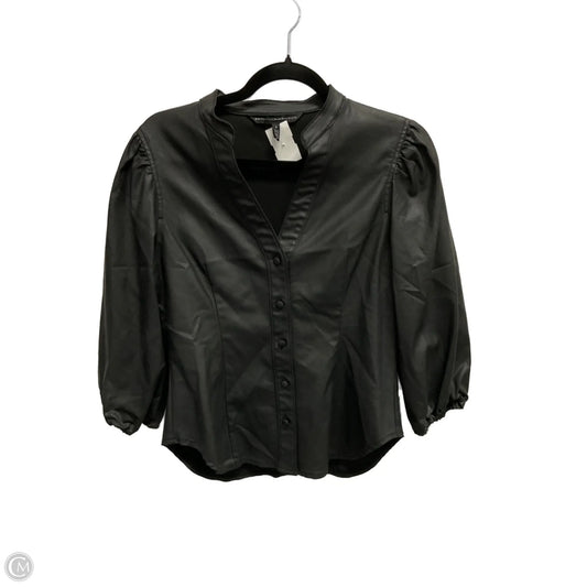 Top Long Sleeve By White House Black Market In Black, Size: S