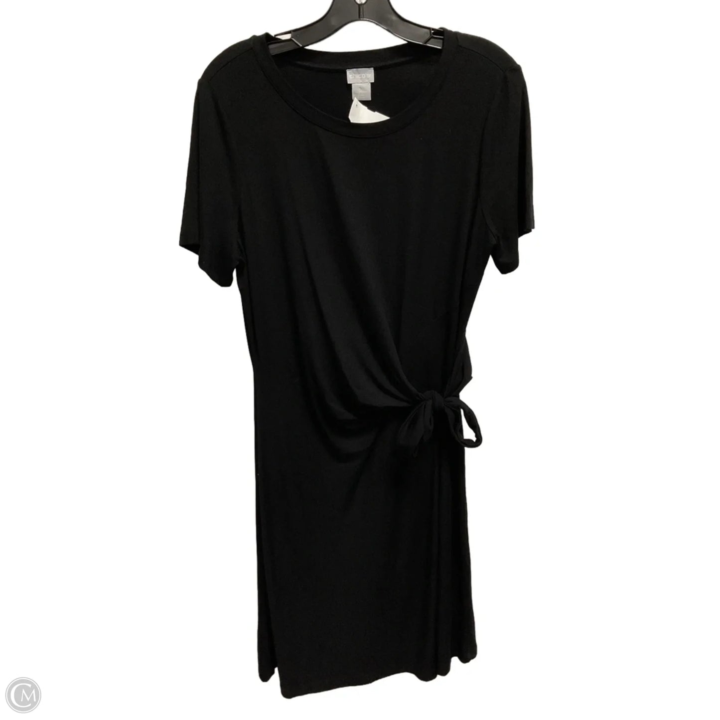 Dress Casual Midi By Chicos In Black, Size: M