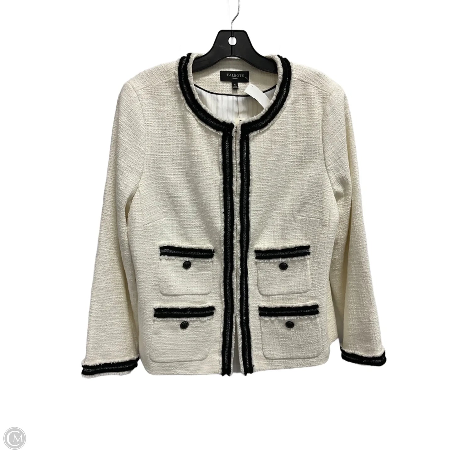 Blazer By Talbots In Cream, Size: 16