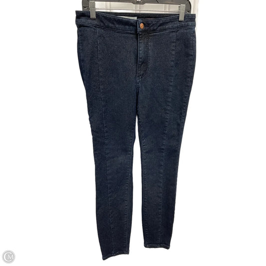 Jeans Skinny By Anthropologie In Navy, Size: 10