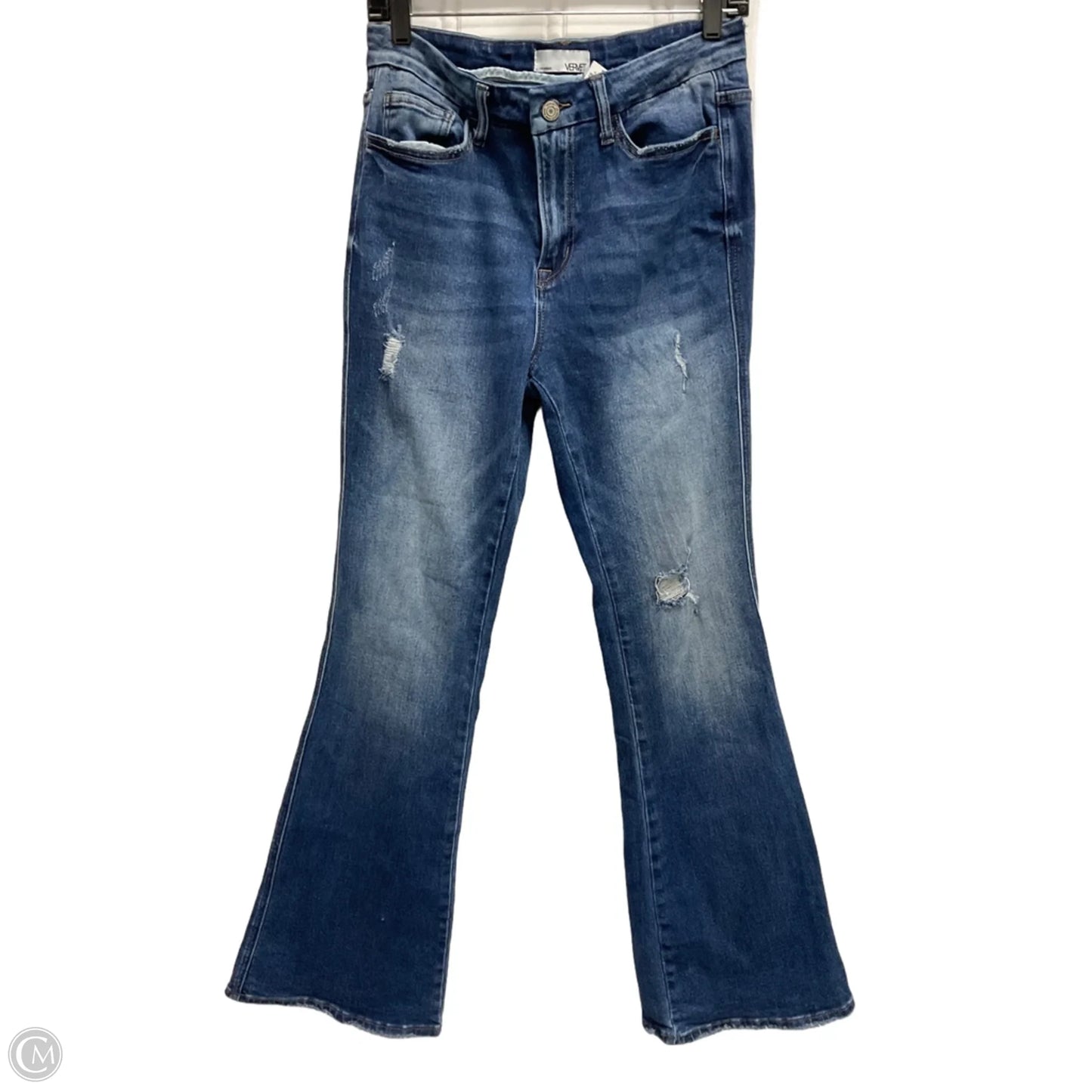 Jeans Flared By Vervet In Blue Denim, Size: 8