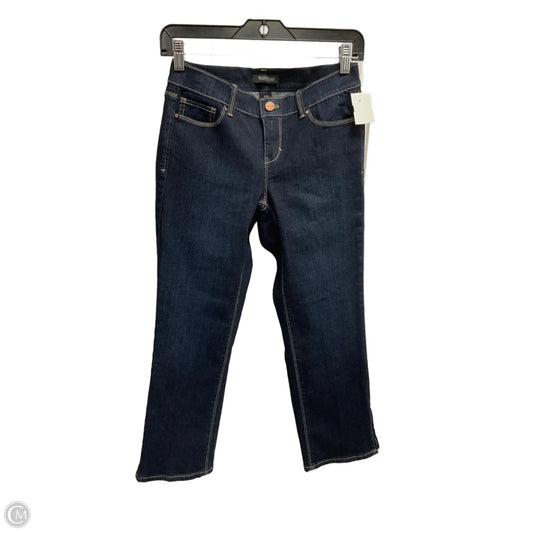 Jeans Straight By White House Black Market In Blue Denim, Size: 2