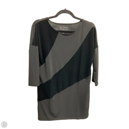 Tunic Long Sleeve By Chicos In Black, Size: S
