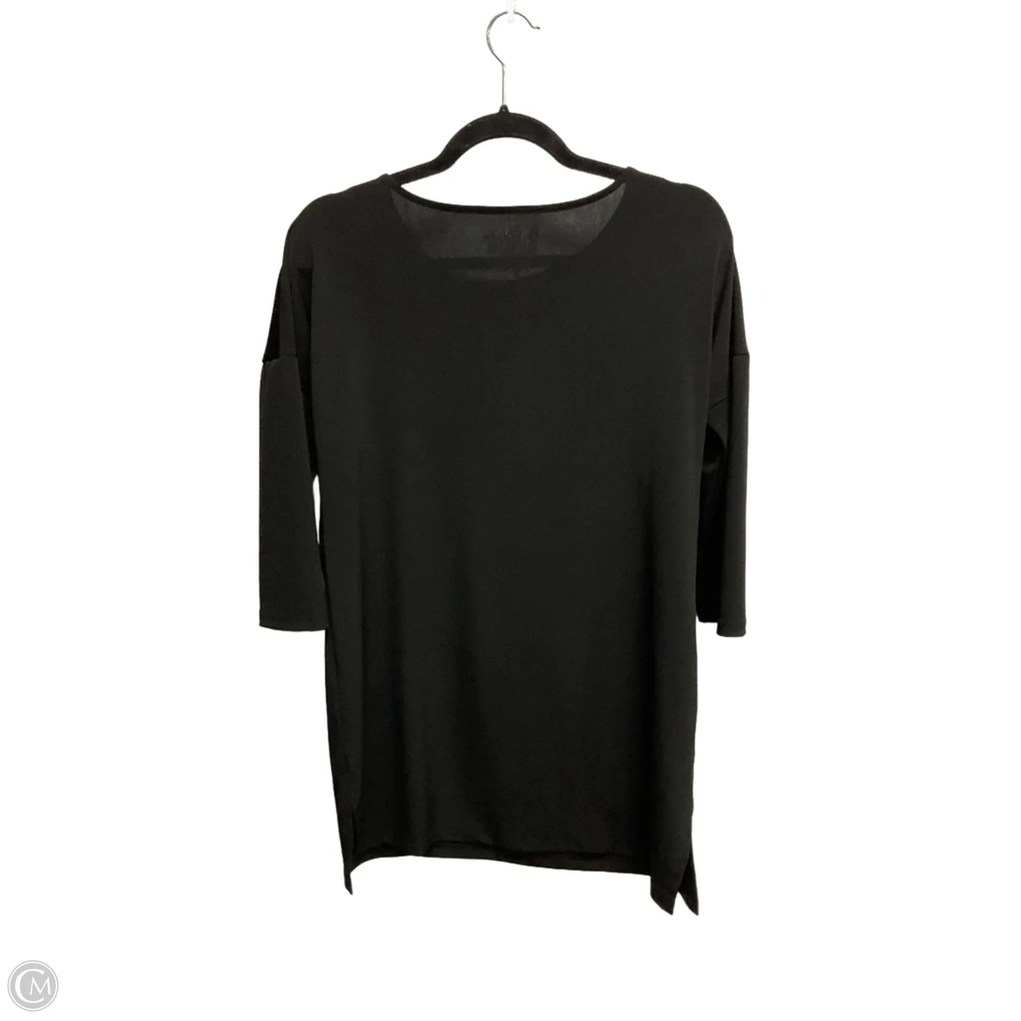 Tunic Long Sleeve By Chicos In Black, Size: S