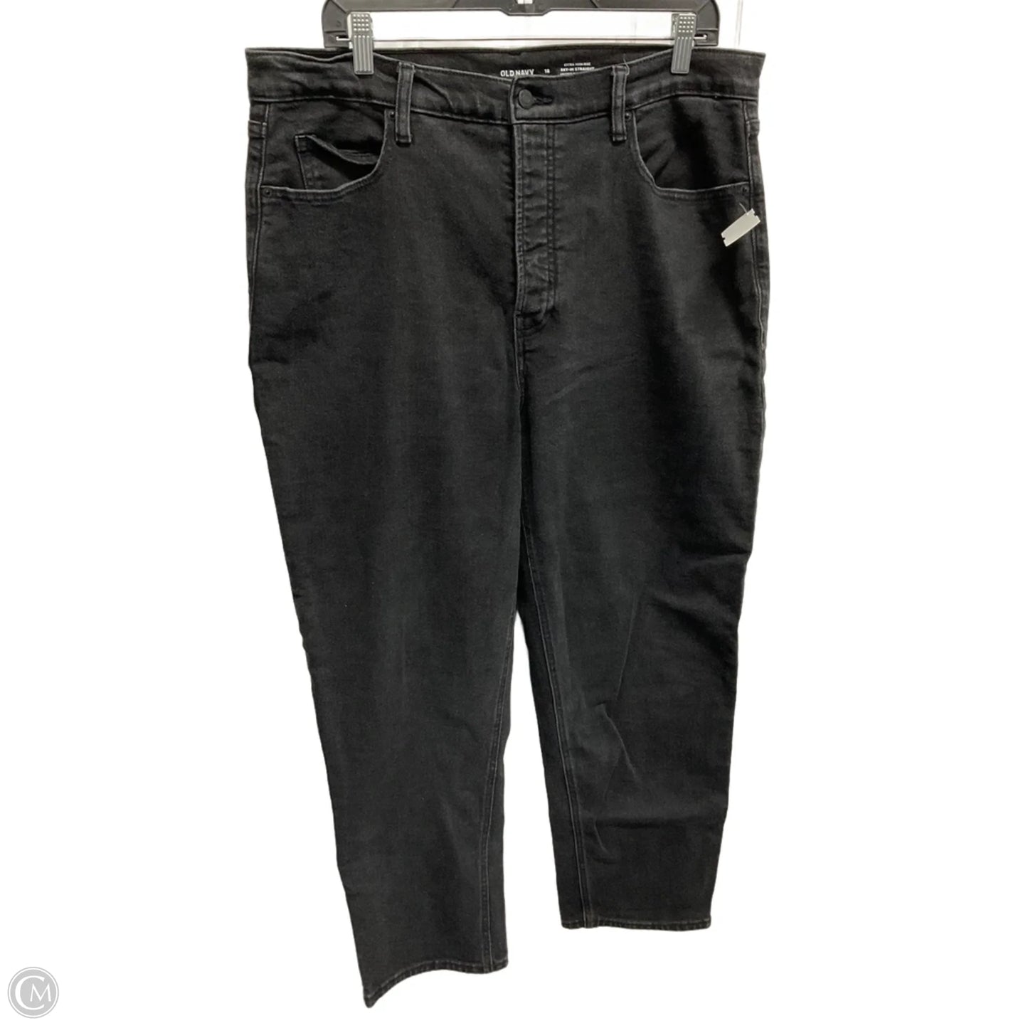 Jeans Straight By Old Navy In Black, Size: 18