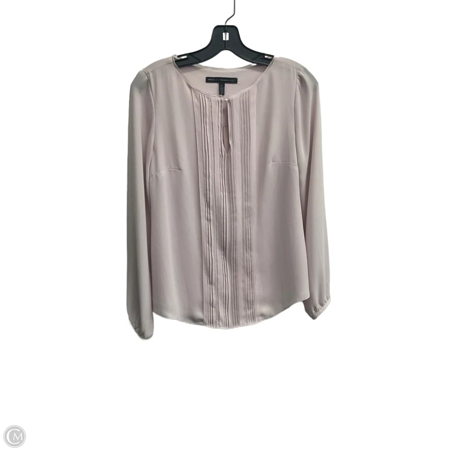 Top Long Sleeve By White House Black Market In Purple, Size: Xs