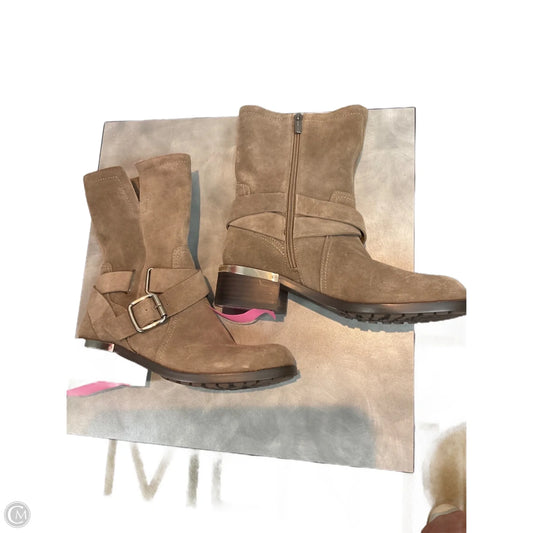 Boots Ankle Heels By Vince Camuto In Tan, Size: 7.5