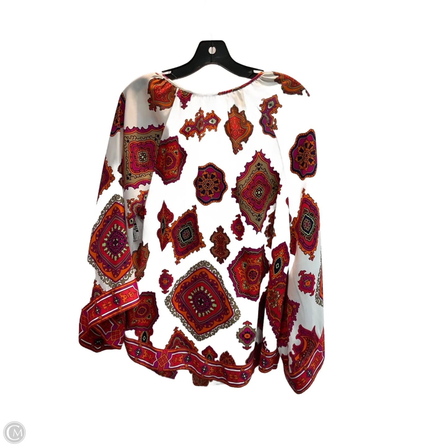 Top Long Sleeve By Chicos In Leopard Print, Size: L