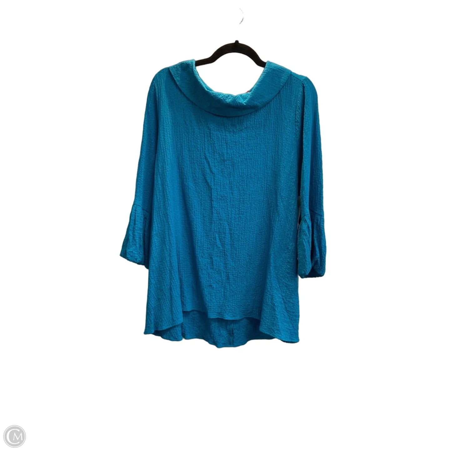 Tunic 3/4 Sleeve By Ic By Connie K In Blue, Size: Xl