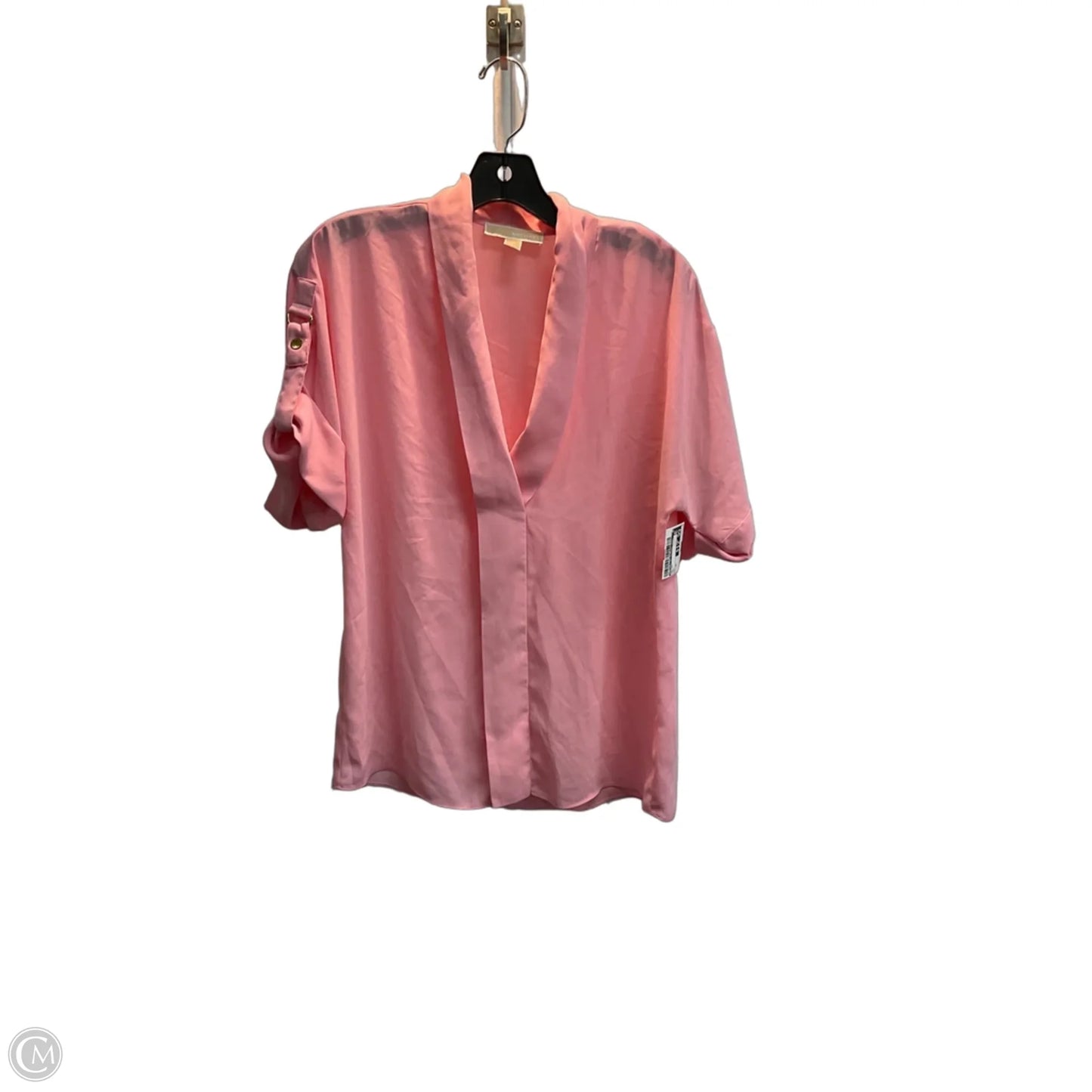 Top Short Sleeve By Michael By Michael Kors In Pink, Size: Xs