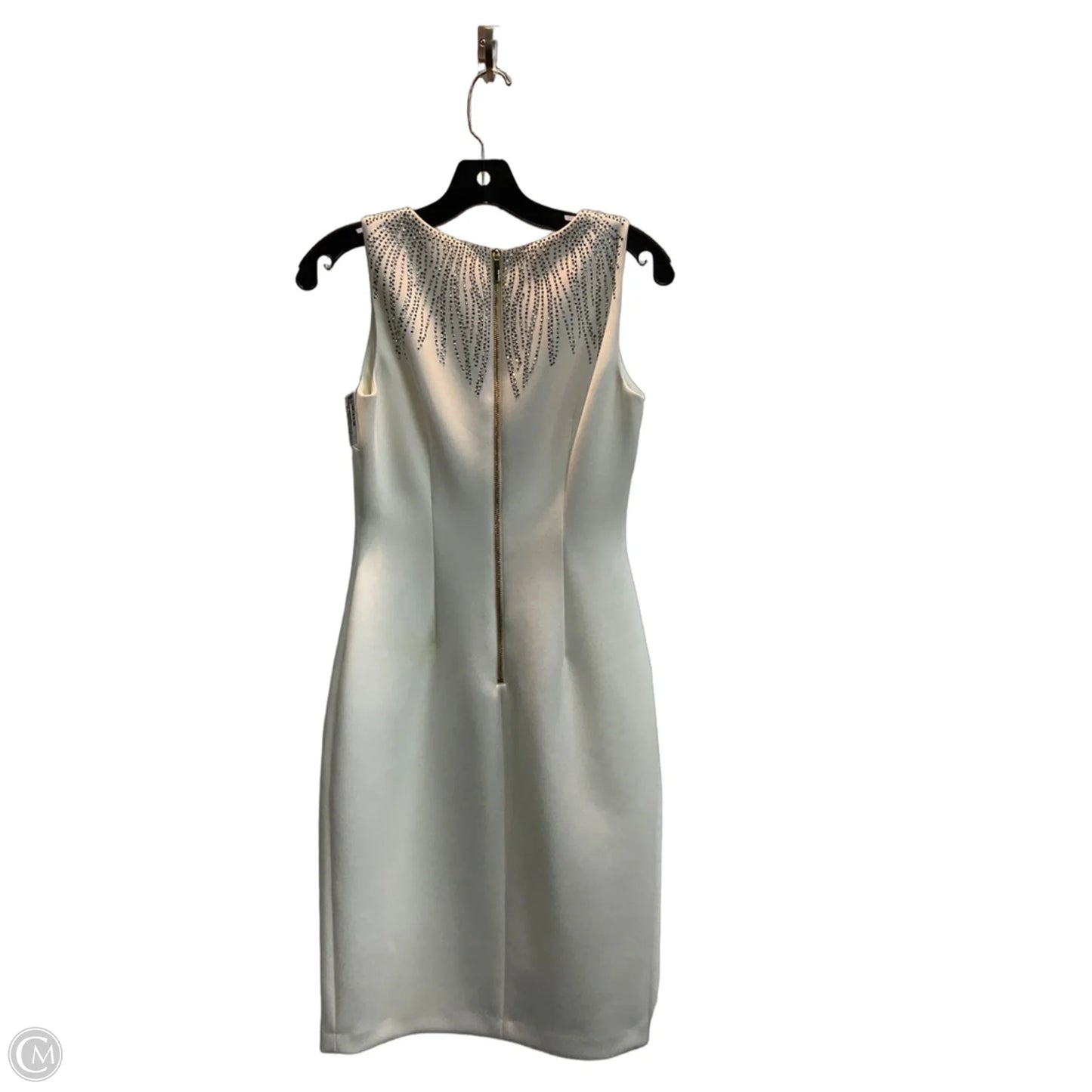 Dress Party Midi By Calvin Klein In White, Size: 2