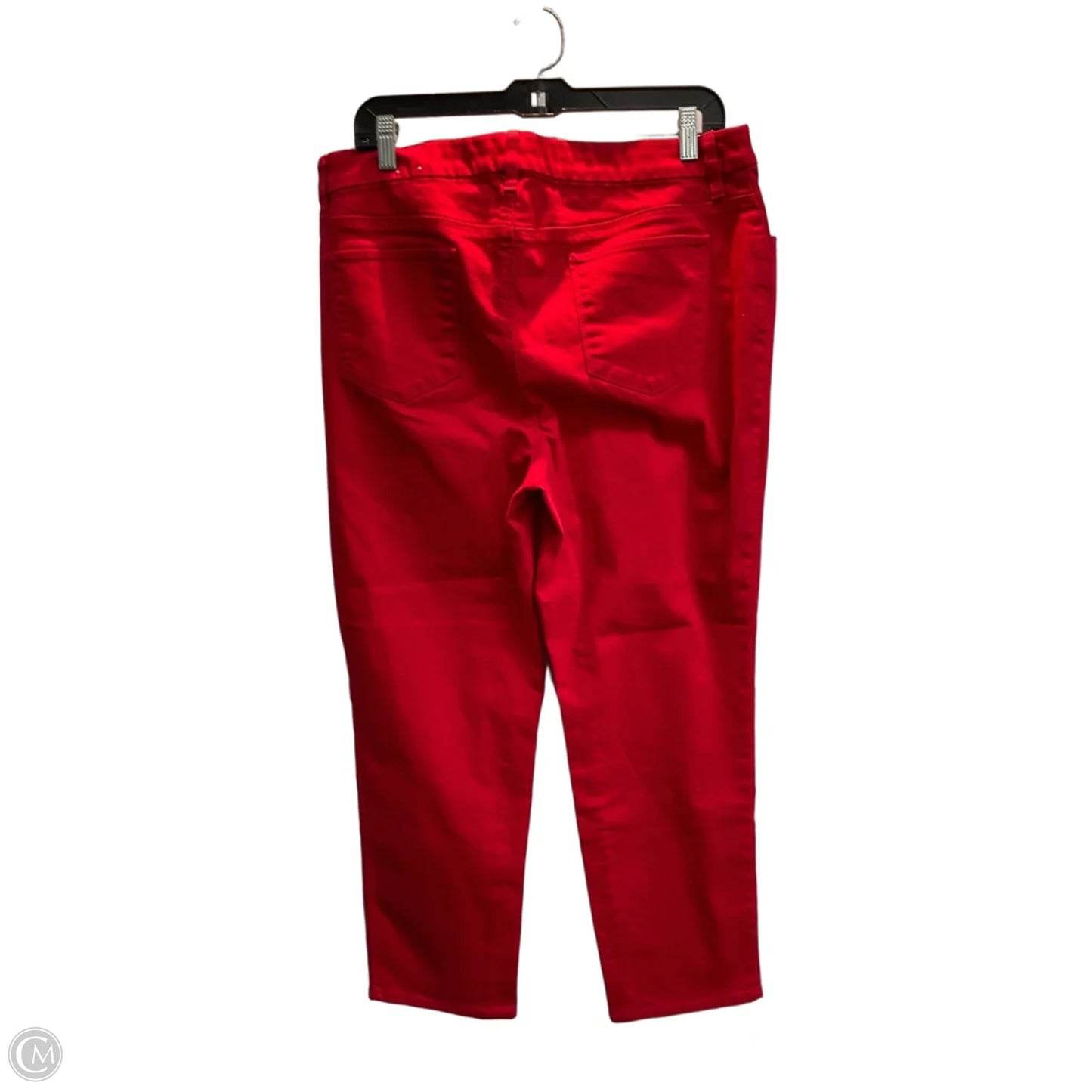 Jeans Straight By Chicos In Red, Size: L