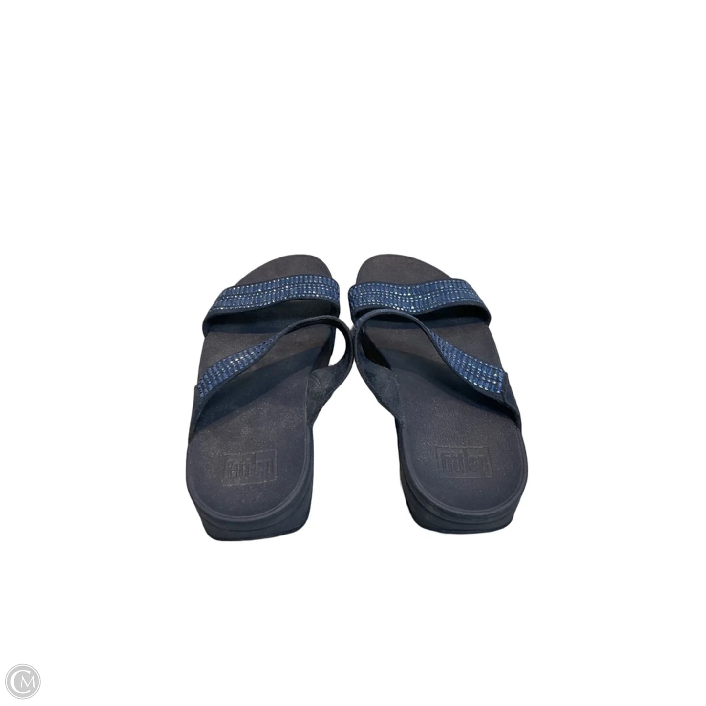 Sandals Flip Flops By Fitflop In Blue, Size: 9