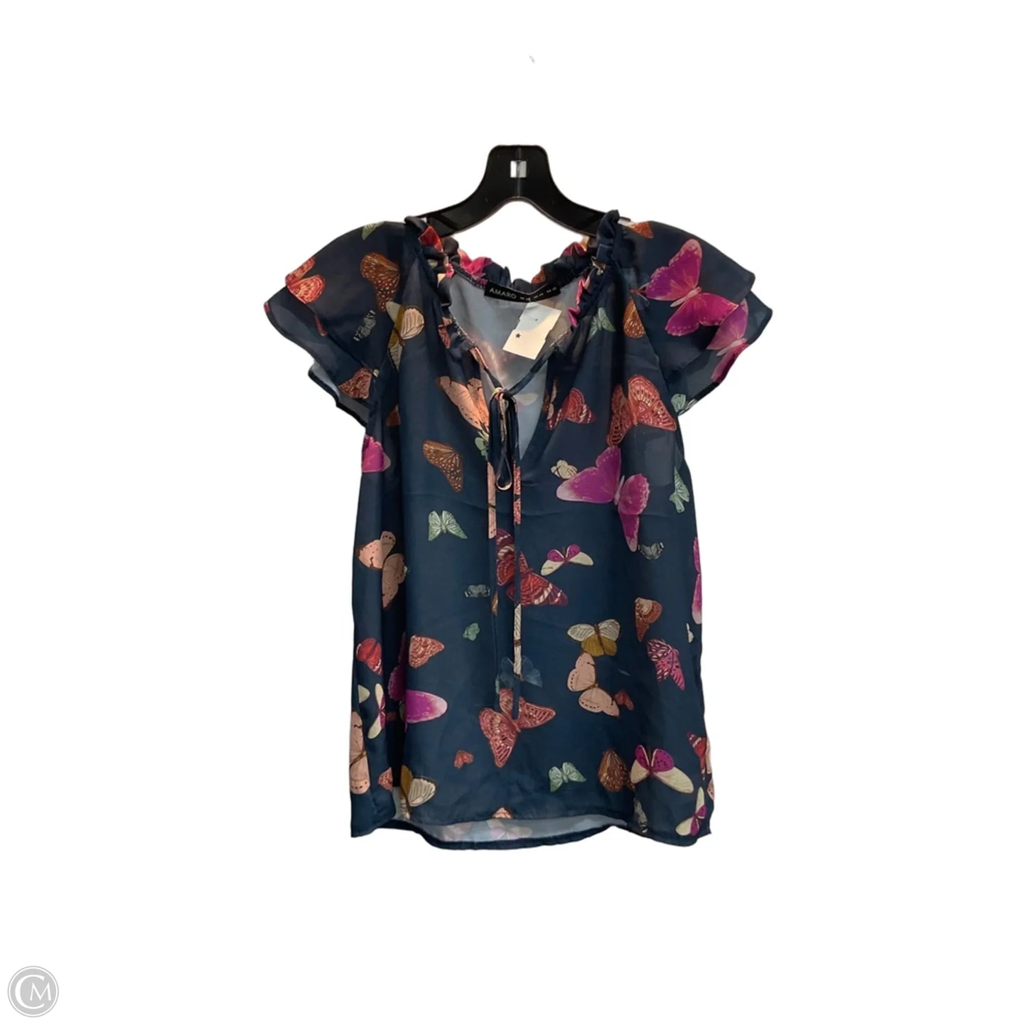 Top Sleeveless By Clothes Mentor In Navy, Size: Xs