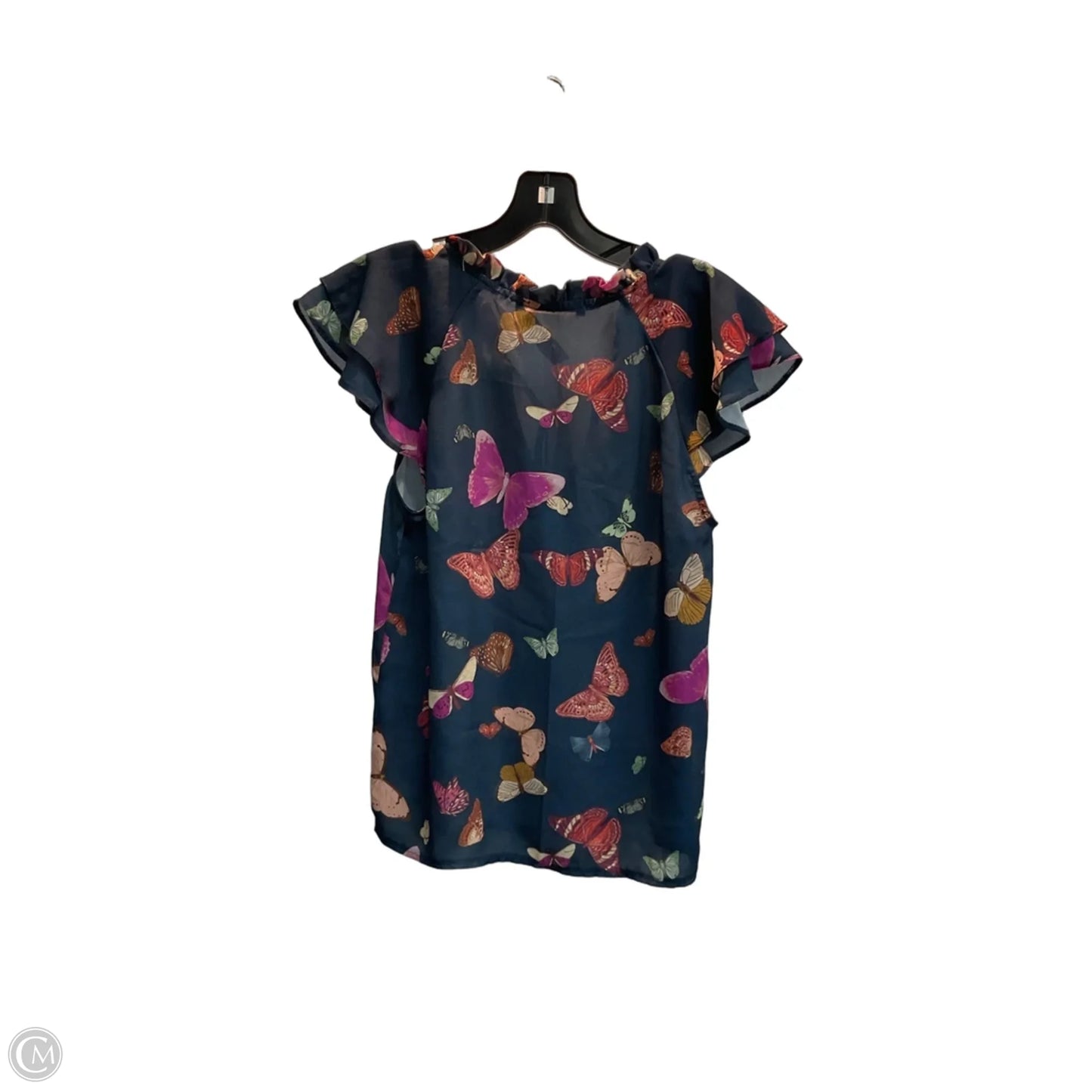 Top Sleeveless By Clothes Mentor In Navy, Size: Xs