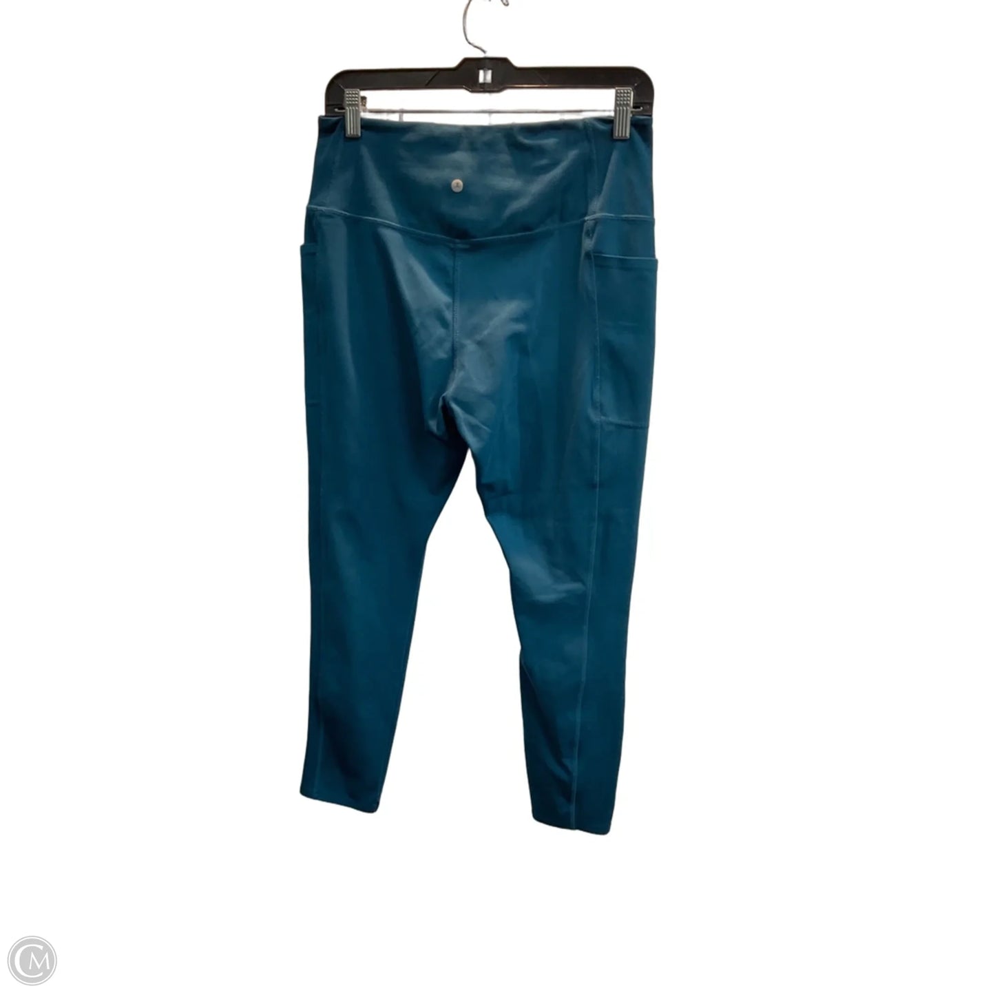 Athletic Leggings By Danskin In Aqua, Size: L