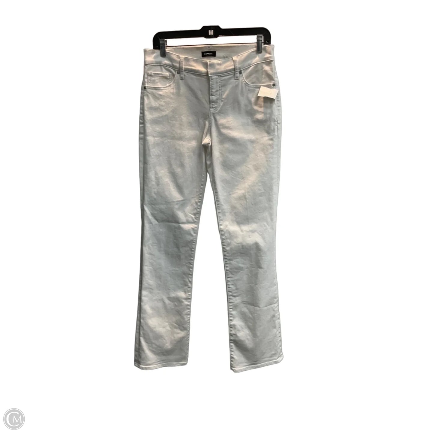 Jeans Straight By Express In White, Size: 6