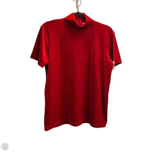 Top Short Sleeve By Gap In Red, Size: L
