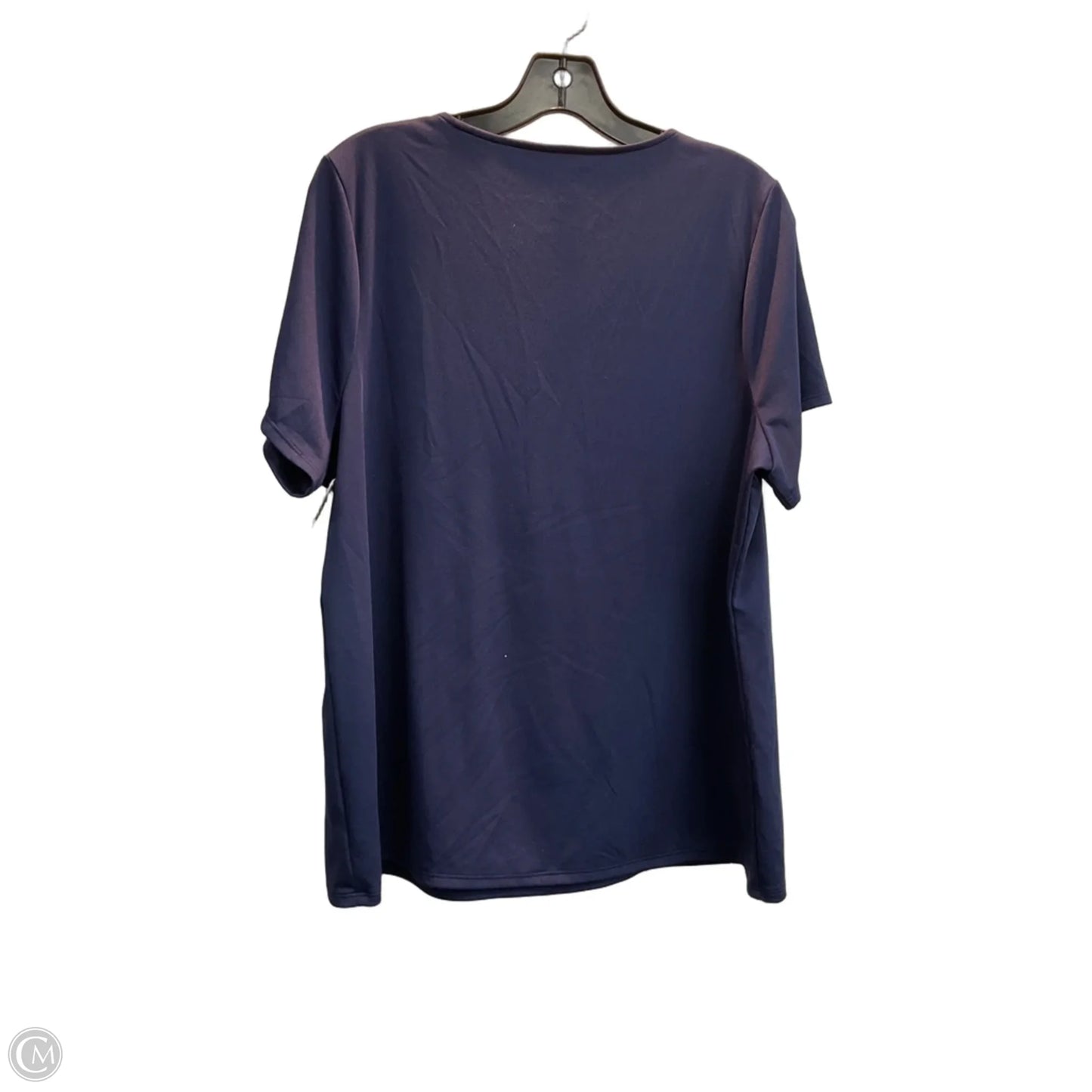 Top Short Sleeve Basic By Coldwater Creek In Navy, Size: Xl