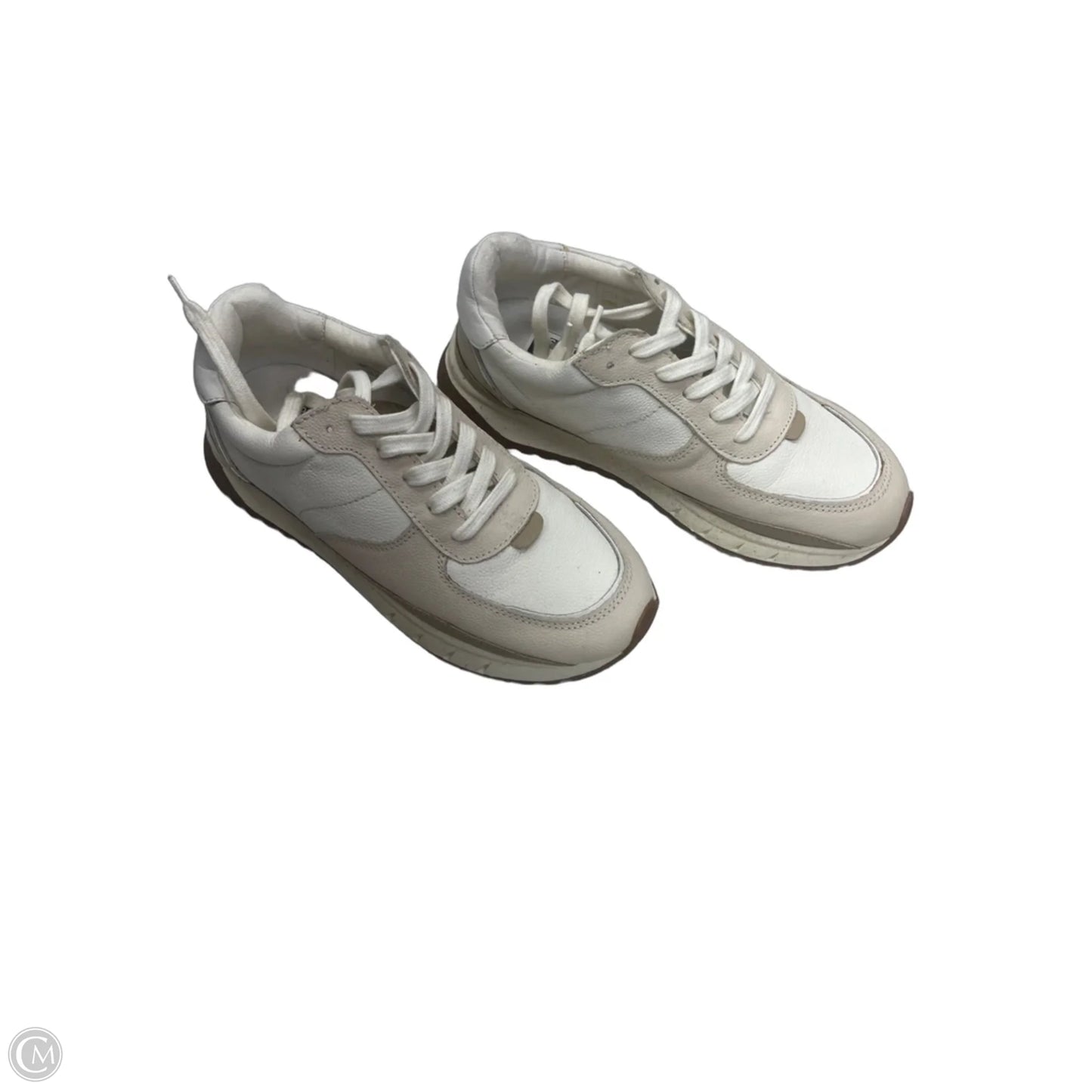 Shoes Sneakers By Madewell In Tan & White, Size: 8