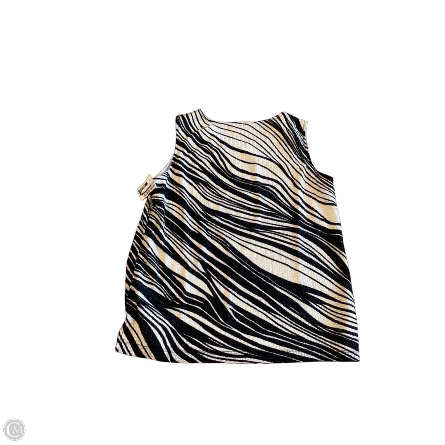 Tank Top By Chicos In Black & White, Size: M