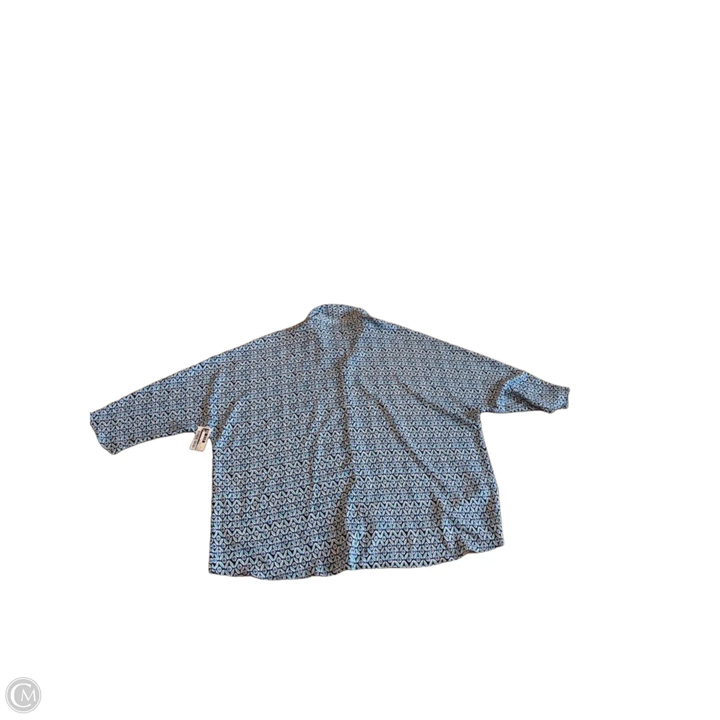 Top 3/4 Sleeve By Chicos In Blue & Green, Size: M