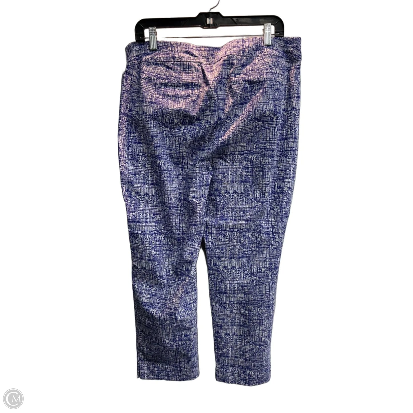 Capris By Chicos In Blue & White, Size: Xlp