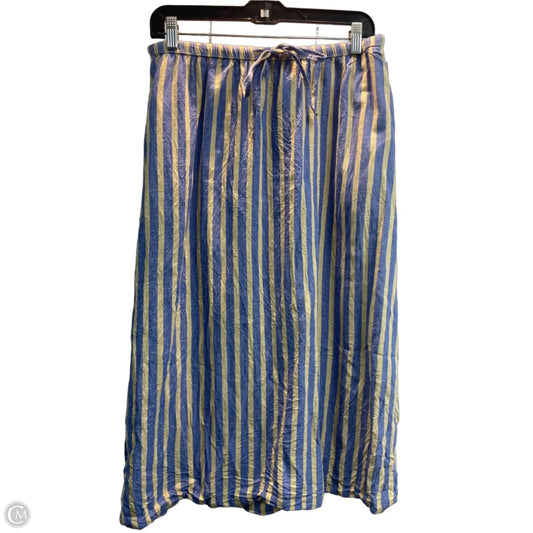 Skirt Midi By Universal Standard In Striped Pattern, Size: M