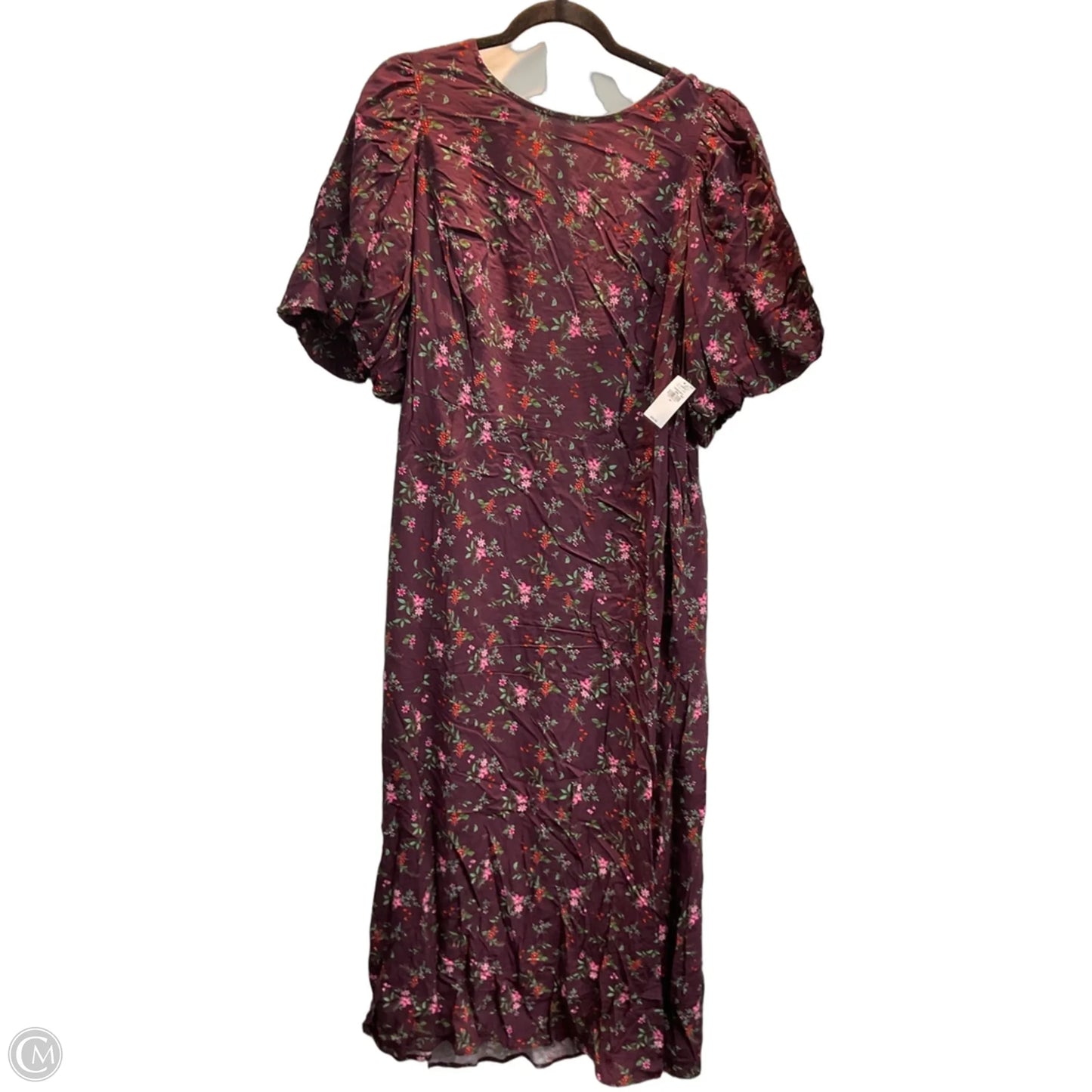 Dress Casual Midi By Old Navy In Maroon, Size: 3x