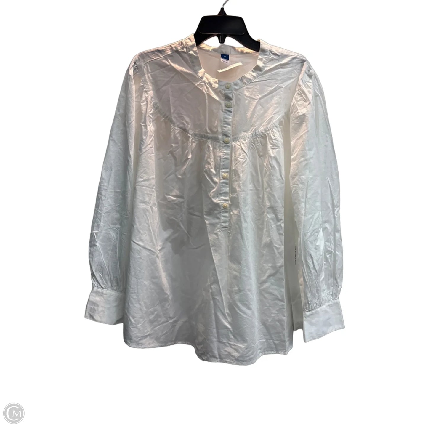Top Long Sleeve By Old Navy In White, Size: 3x