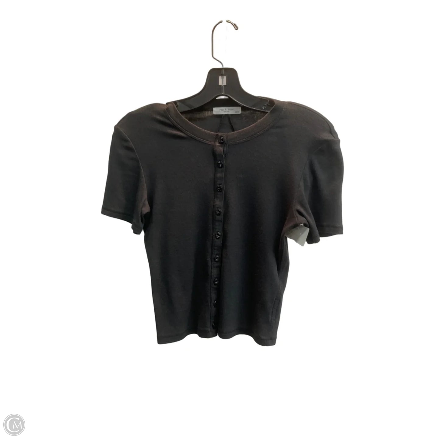 Top Short Sleeve By Rag And Bone In Grey, Size: Xs