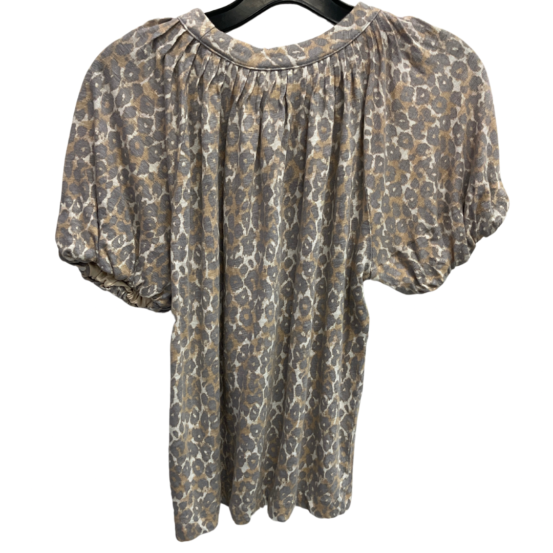 Top Short Sleeve By Maeve In Animal Print, Size: S