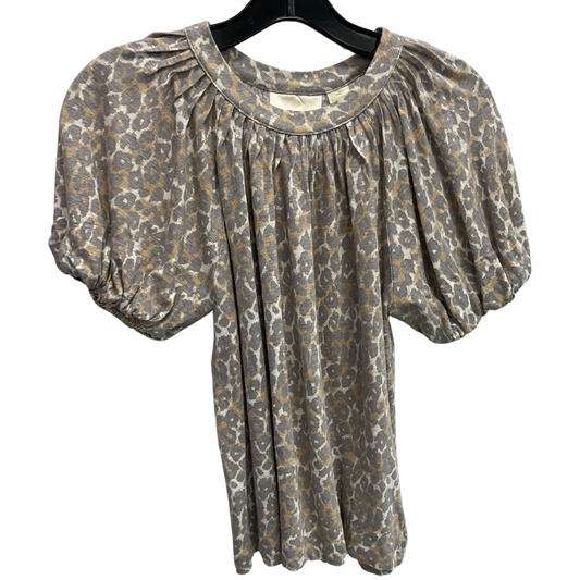 Top Short Sleeve By Maeve In Animal Print, Size: S