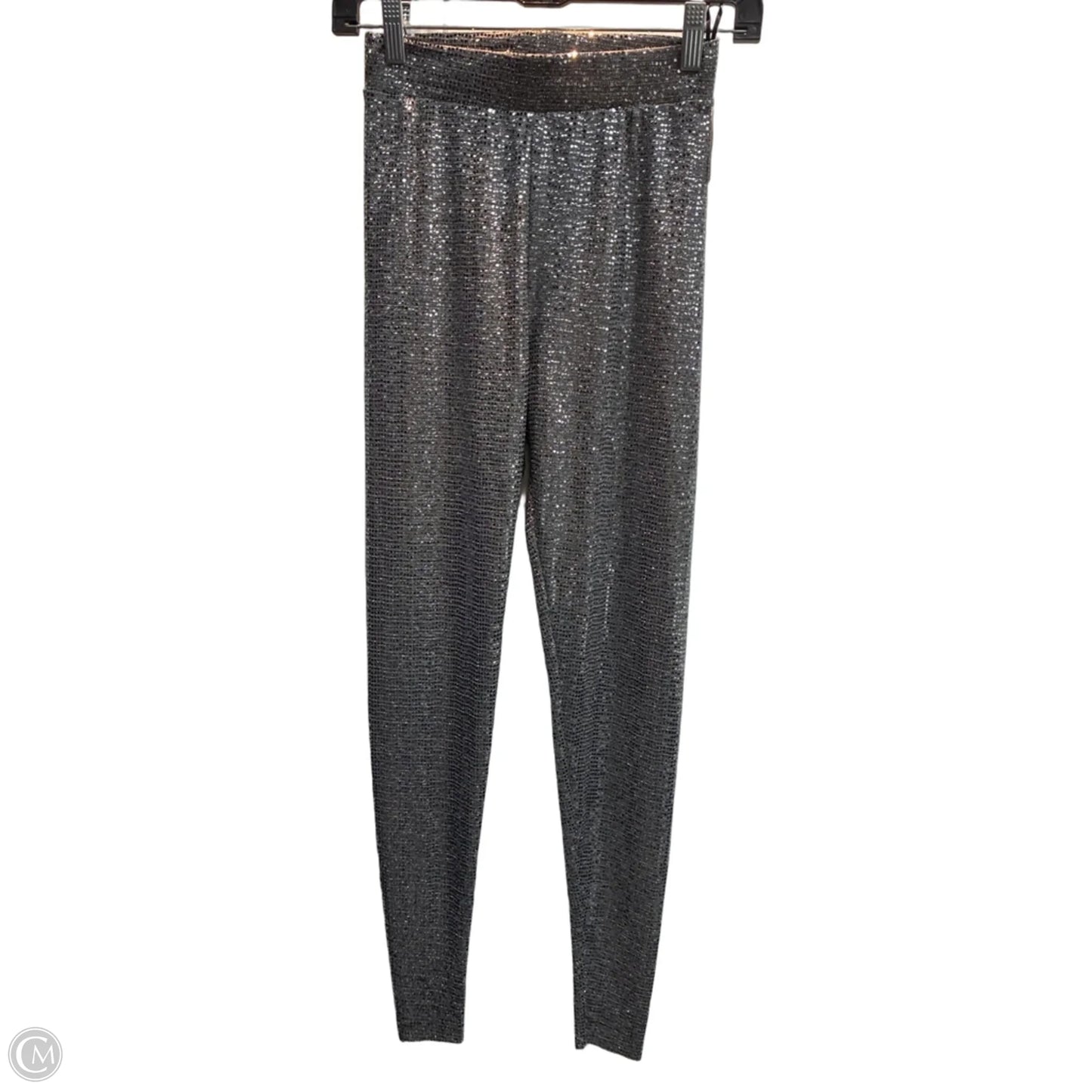 Pants Leggings By Clothes Mentor In Silver, Size: S