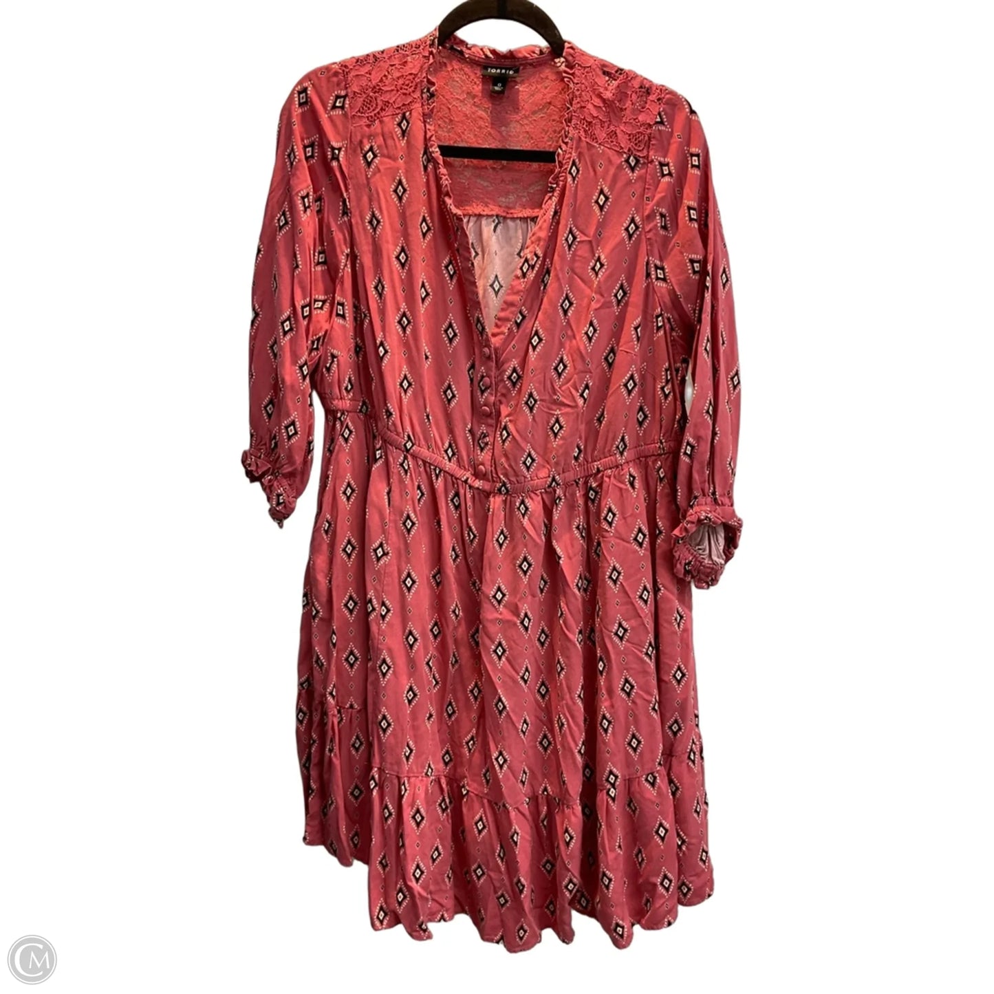 Dress Casual Midi By Torrid In Mauve, Size: L