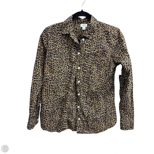 Blouse Long Sleeve By J. Crew In Animal Print, Size: S