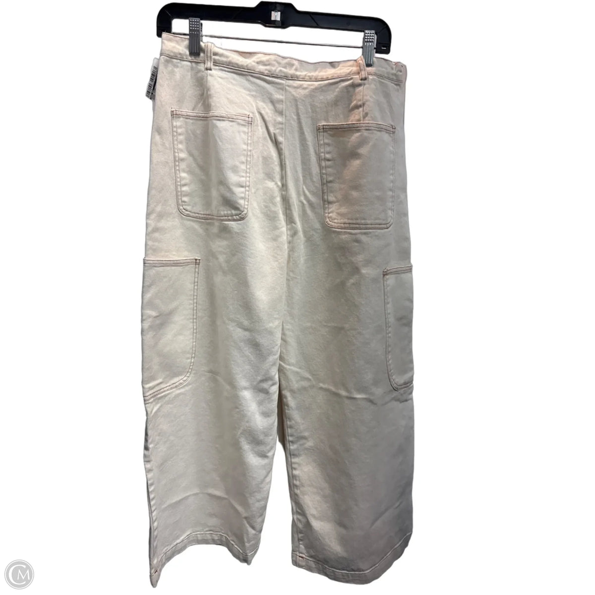 Jeans Wide Leg By Mod Ref In Cream, Size: Xl