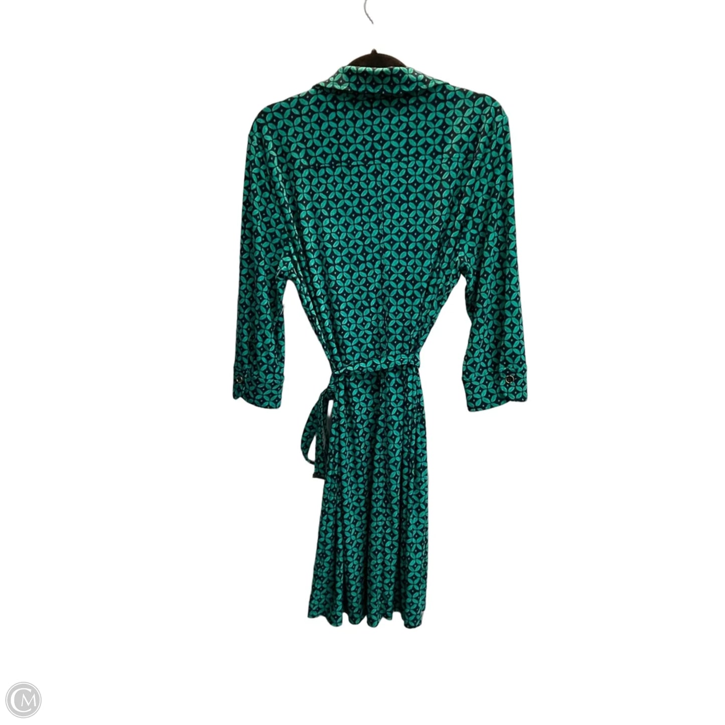 Dress Casual Midi By Clothes Mentor In Blue & Green, Size: Xl