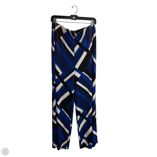 Pants Lounge By Chicos In Blue & Cream, Size: L