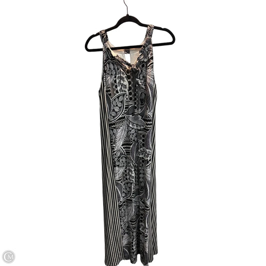 Dress Casual Maxi By Chicos In Black & White, Size: Xl