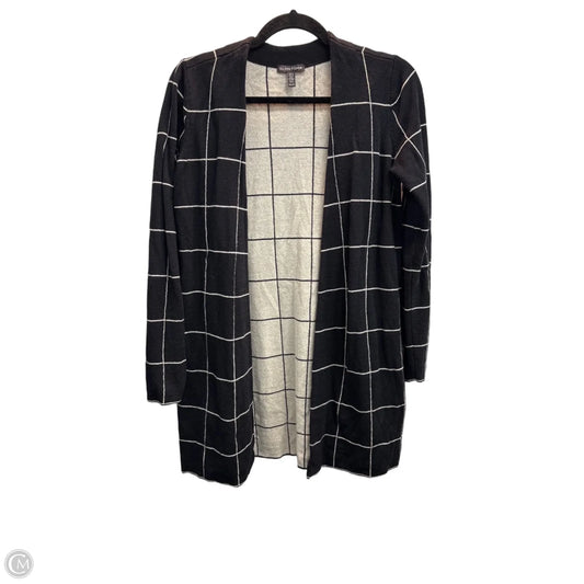 Cardigan By Eileen Fisher In Black & Cream, Size: Xs