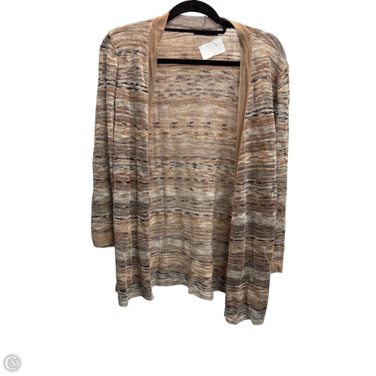 Cardigan By Nic + Zoe In Brown & Cream, Size: Mp