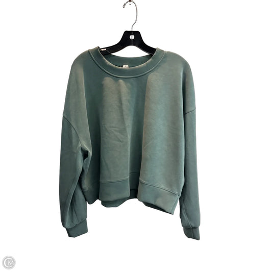 Athletic Sweatshirt Crewneck By Lululemon In Green, Size: 12