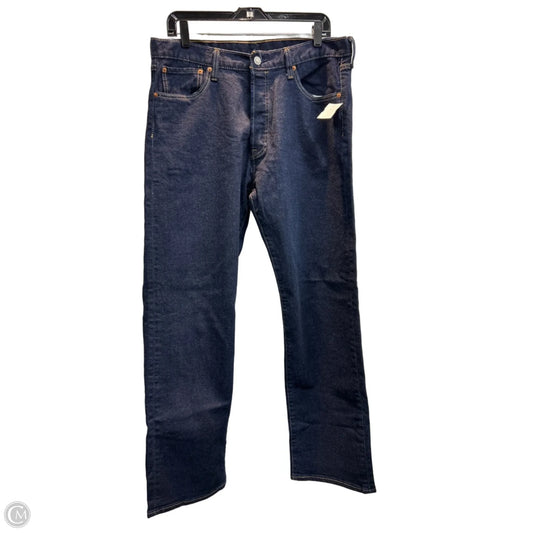 Jeans Straight By Levis In Blue Denim, Size: 18