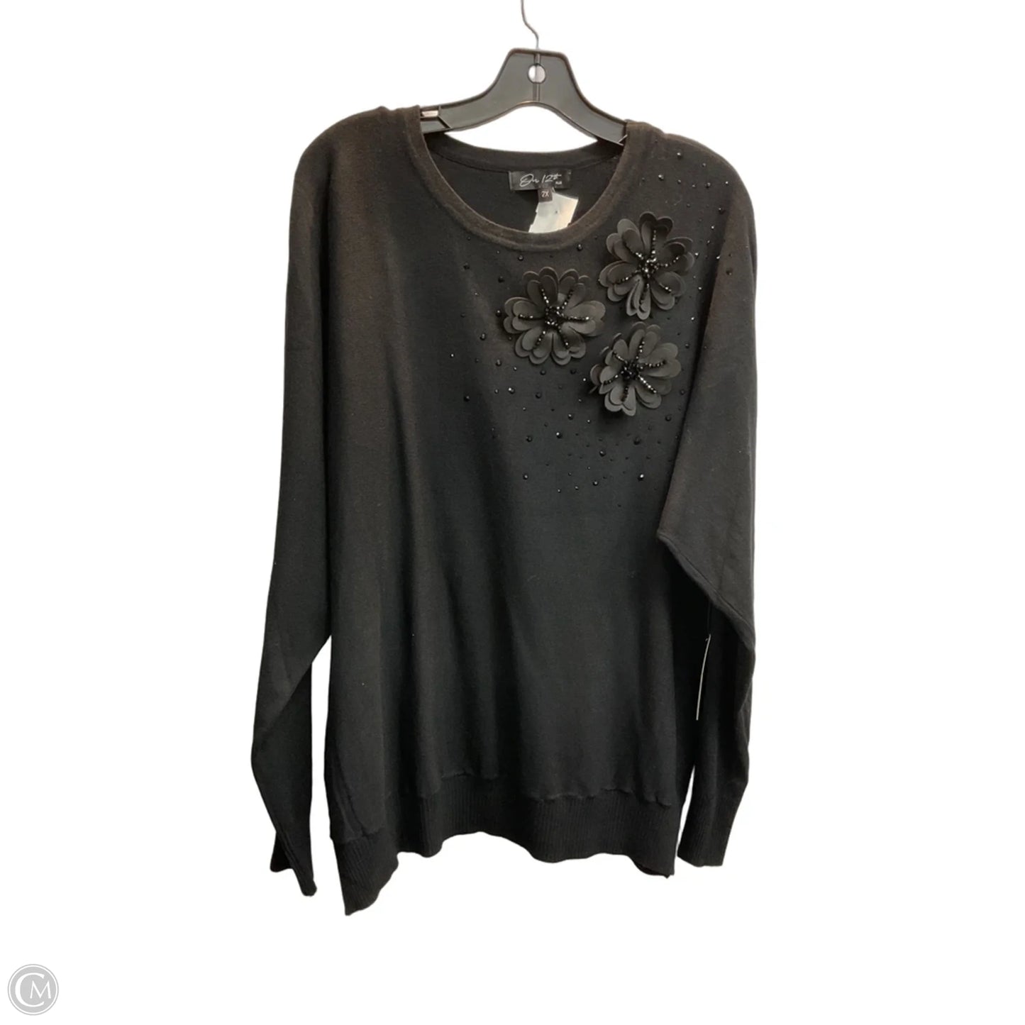Sweater By Clothes Mentor In Black, Size: 2x