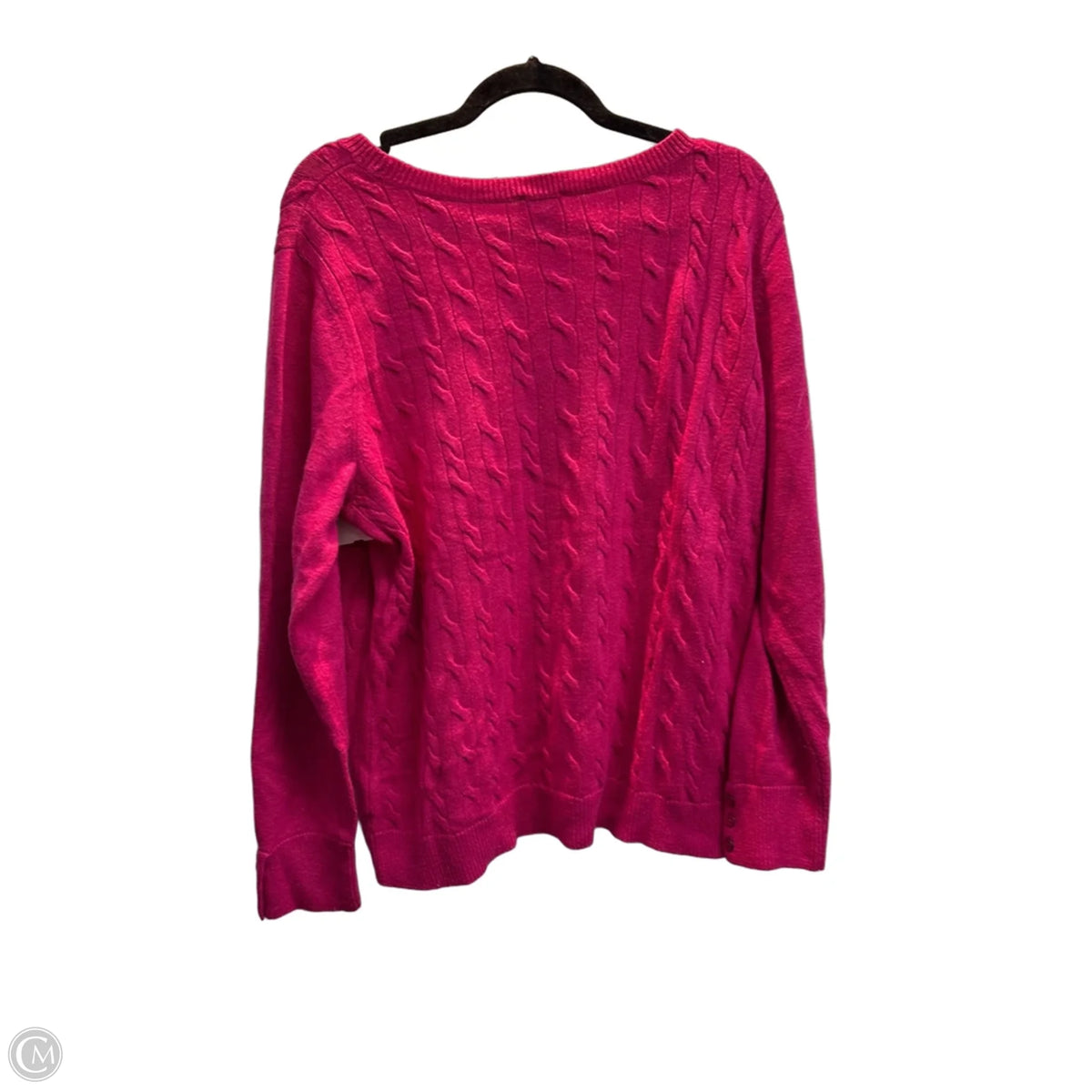 Sweater By Talbots In Pink, Size: 2x